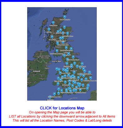 Carpe Diem 2025: Map of UK showing all Eighty locations.