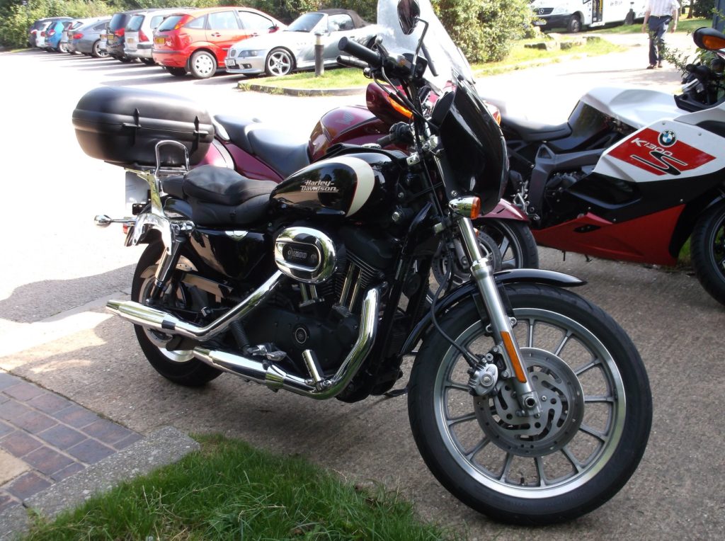 A Harley Davidson belonging to one of our members