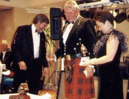 PEMC Christmas 1999 Jack and Elaine Irving, winners of the Peter Ashdown Memorial Trophy